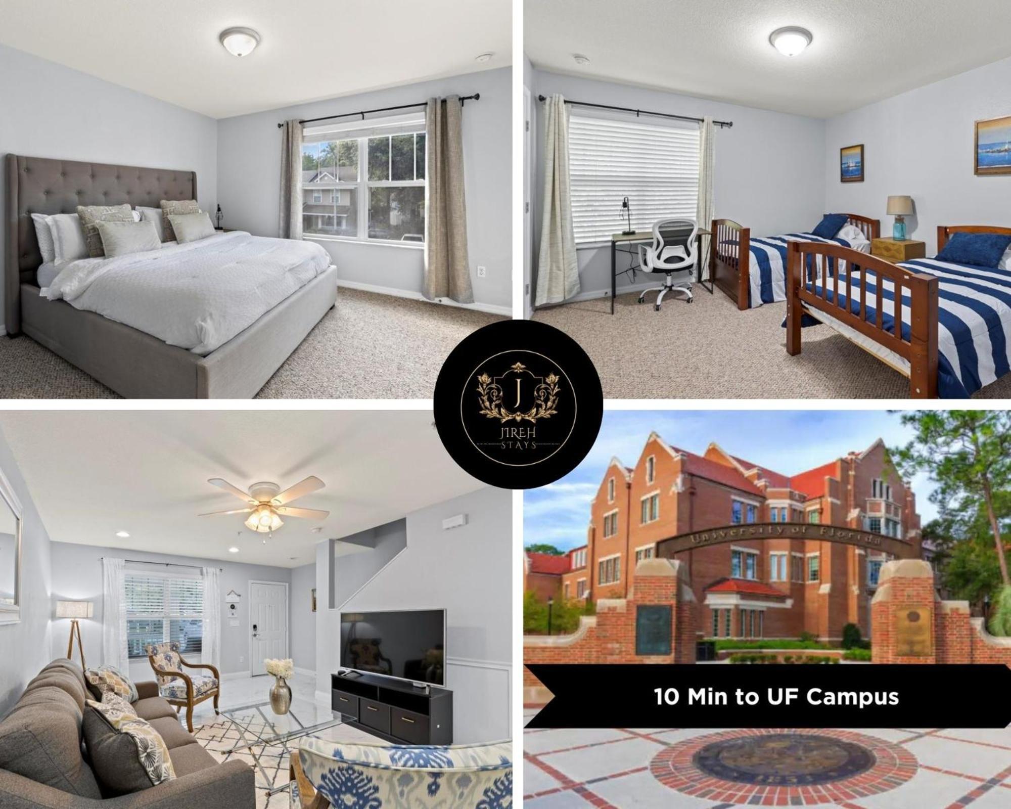 Вилла King Bed Cozy Townhouse 10 Min From Uf Гейнсвилл Экстерьер фото